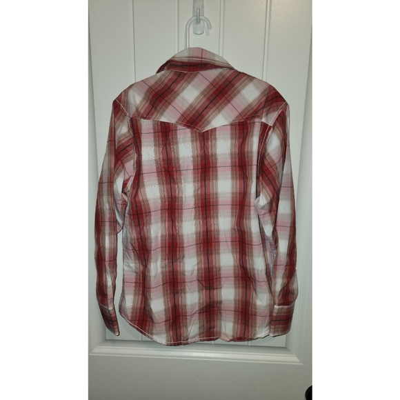 Boys large Larry Mahan cowboy collection shirt pearl snap button down western - Picture 4 of 4